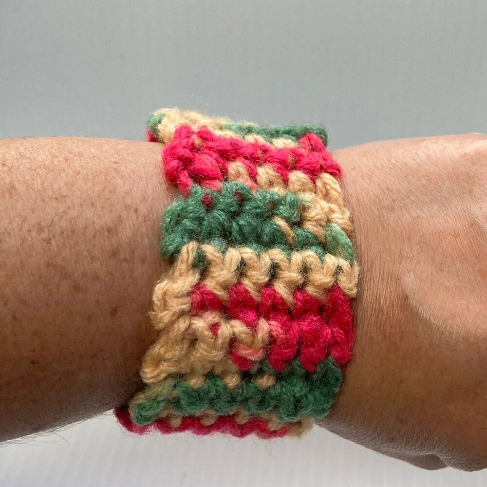 Rasta Jamaican Crochet Stretch Bracelet UNISEX